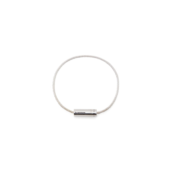 Le Gramme 7g brushed sterling silver cable bracelet (Silver Slick)