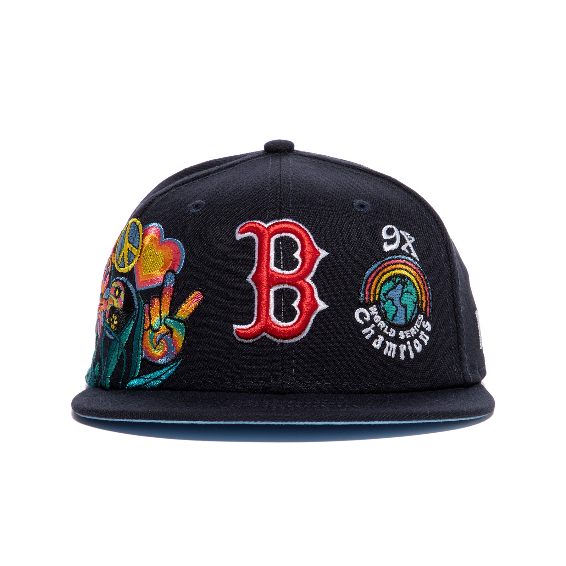 Custom red sox fitted hat Clearance