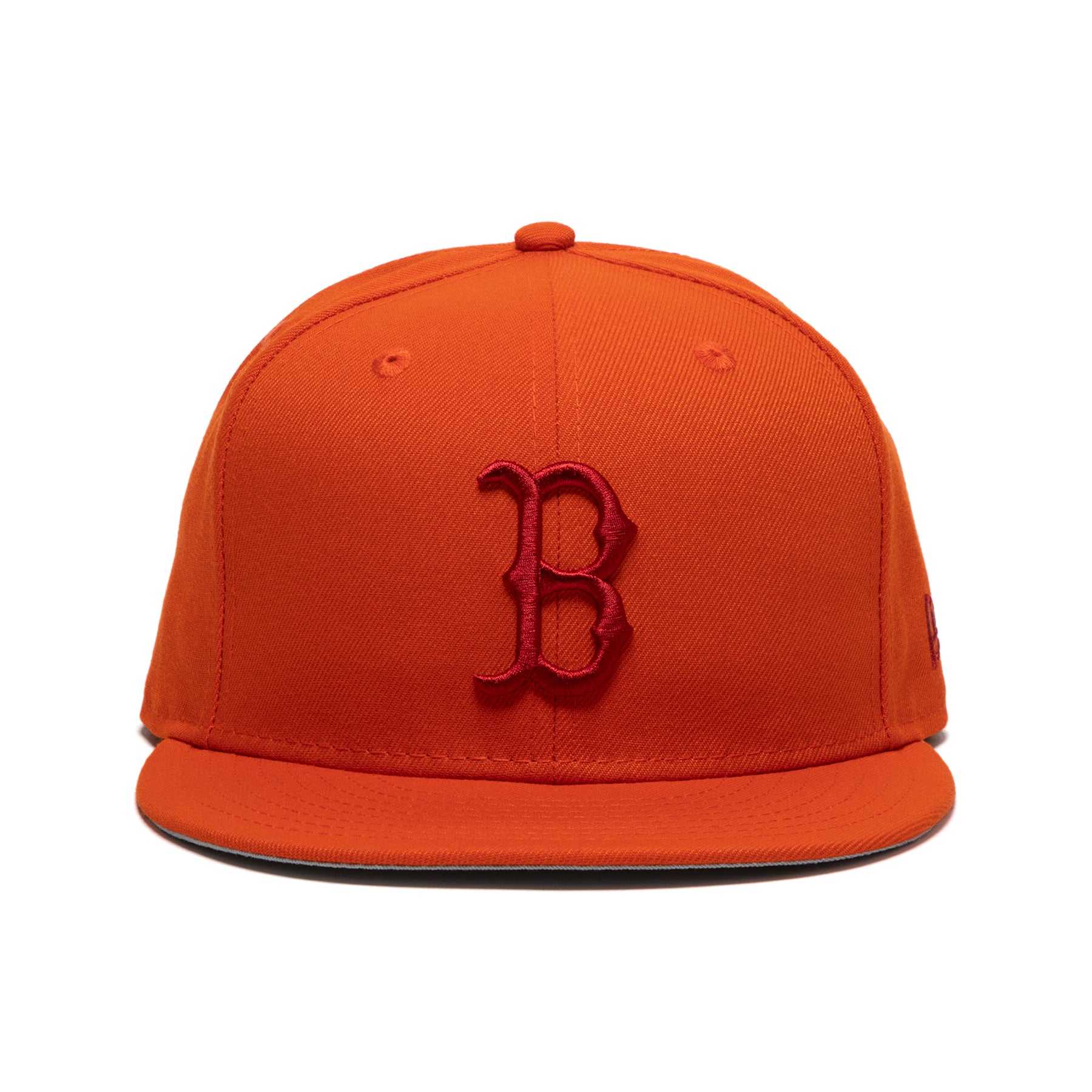 Concepts x New Era 59FIFTY Boston Red Sox Fitted Hat (Orange/Grey) 7 5/8