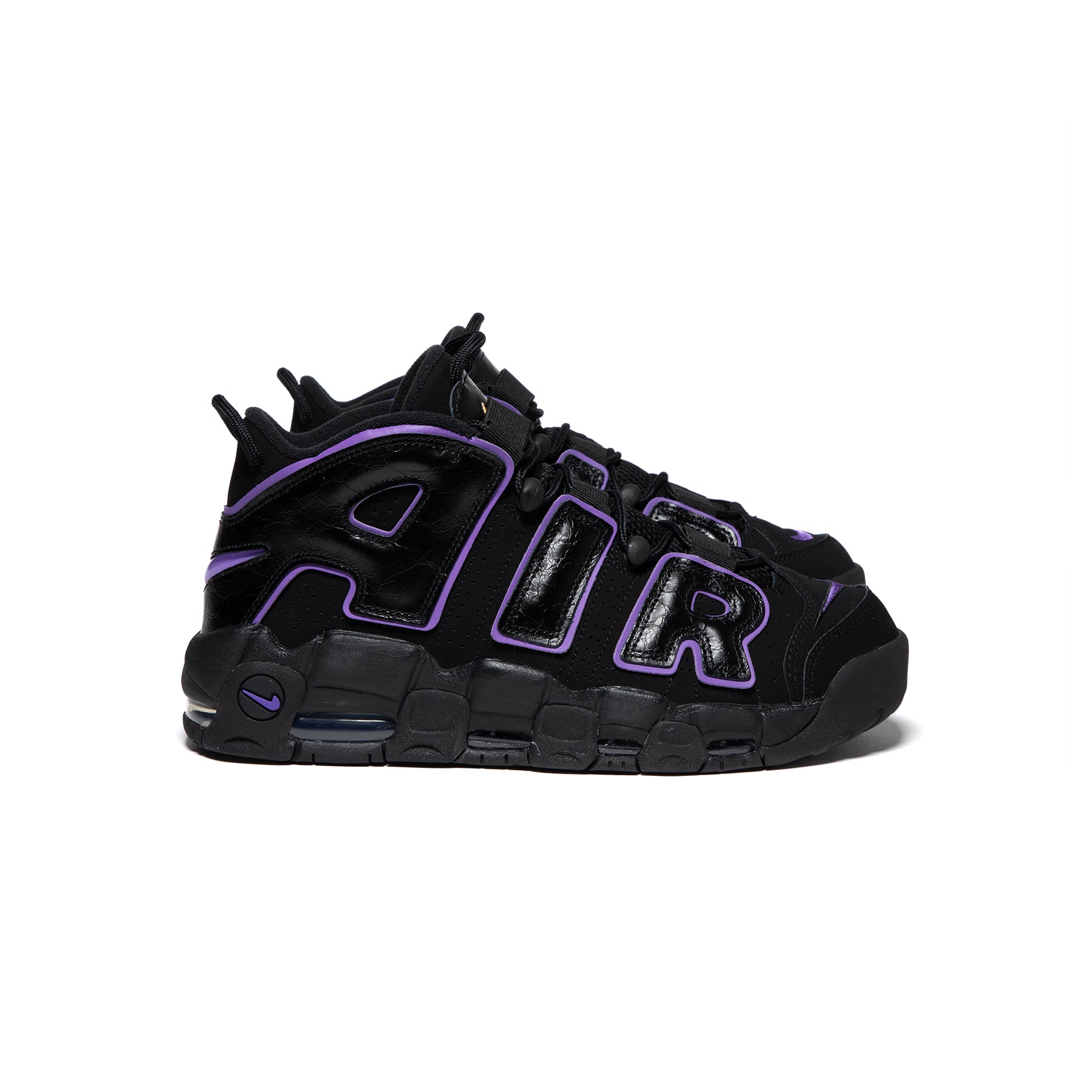 Leather part Wear Nike Air More Uptempo 96 Black