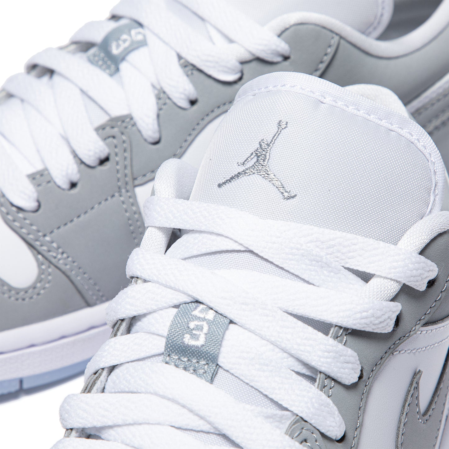 Nike Womens Air Jordan 1 Low (White/Wolf Grey/Aluminum)