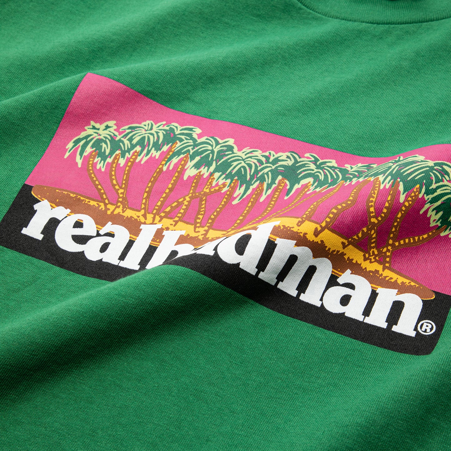 Real Bad Man Alohahaha Short Sleeve Tee (Green)