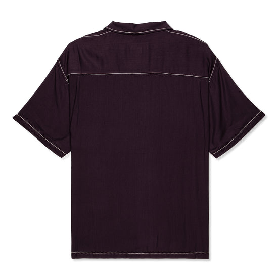Stussy Contrast Pick Stitched Shirt (Plum)