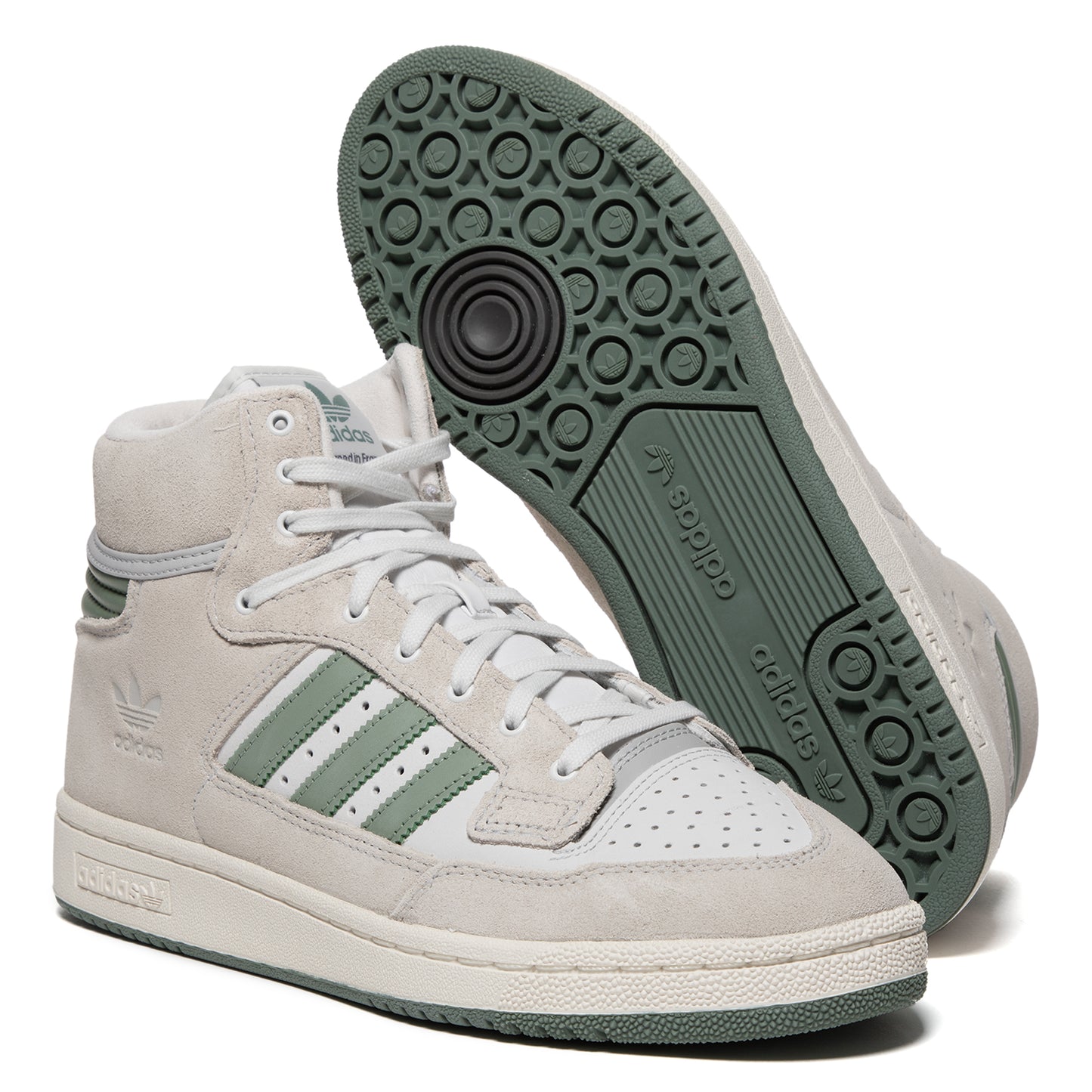 adidas Centennial 85 HI (Crystal White/Silver Green/Silver Green)