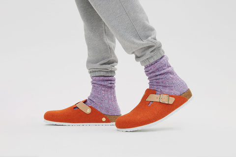 Concepts x Birkenstock Boston Felt (Orange)