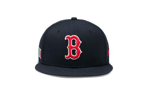 Concepts x New Era 5950 Italy Flag Boston Red Sox Fitted Hat (Navy)