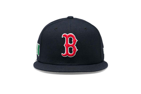 Concepts x New Era 5950 Nigeria Flag Boston Red Sox Fitted Hat (Navy)