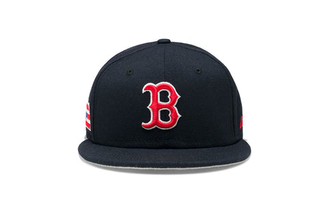 Concepts x New Era 5950 Puerto Rico Flag Boston Red Sox Fitted Hat (Navy)