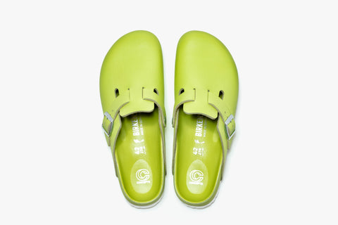 Concepts x Birkenstock Lime Grooved Leather - Boston