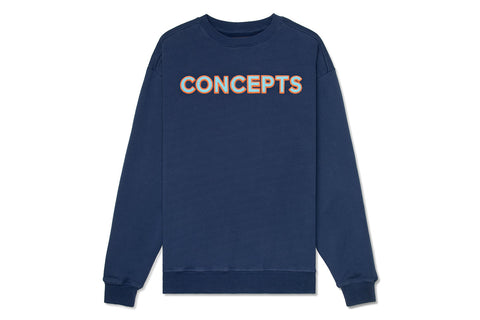 Concepts Jubilee Felt Crewneck (Navy)