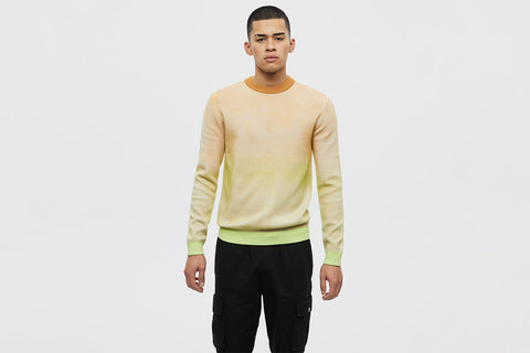 Concepts Gradient Knit Sweater (Lime/Brown)