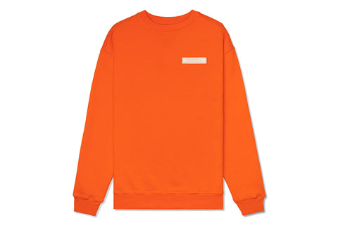 Concepts Leather Patch Crewneck (Orange)