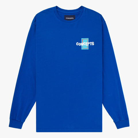 Concepts Pleased Long Sleeve Tee (Navy)