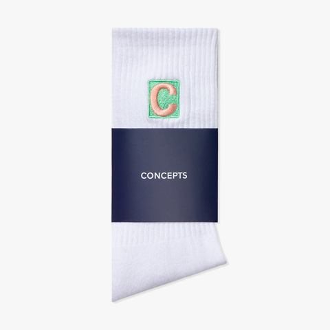 Concepts Random C Sock (White/Green)
