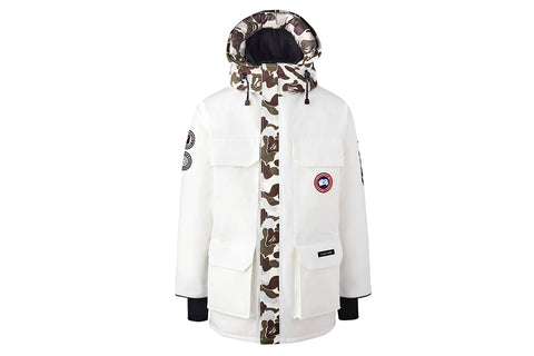Concepts x Canada Goose x BAPE Expedition Parka (White/Giant ABC Snow Camo)