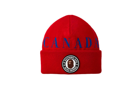 Concepts x Canada Goose x BAPE Reversible Toque (Red)