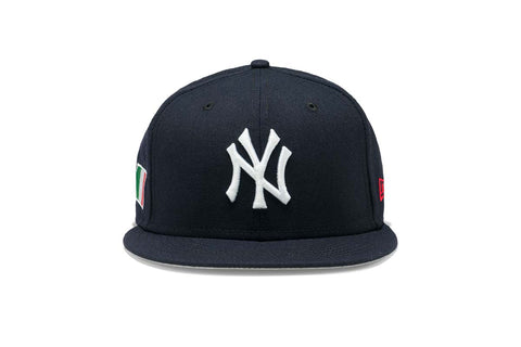 Concepts x New Era 5950 Italy Flag New York Yankees Fitted Hat (Navy)
