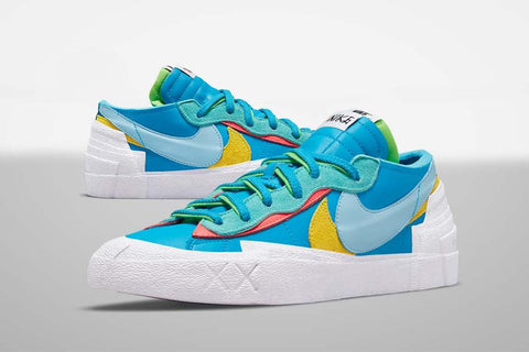 Nike Blazer Low x Sacai x KAWS 'Neptune Blue' Online Drawing