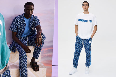 Concepts Almas Geometric Print Cargo Pant (Royal/Navy/Light Blue)