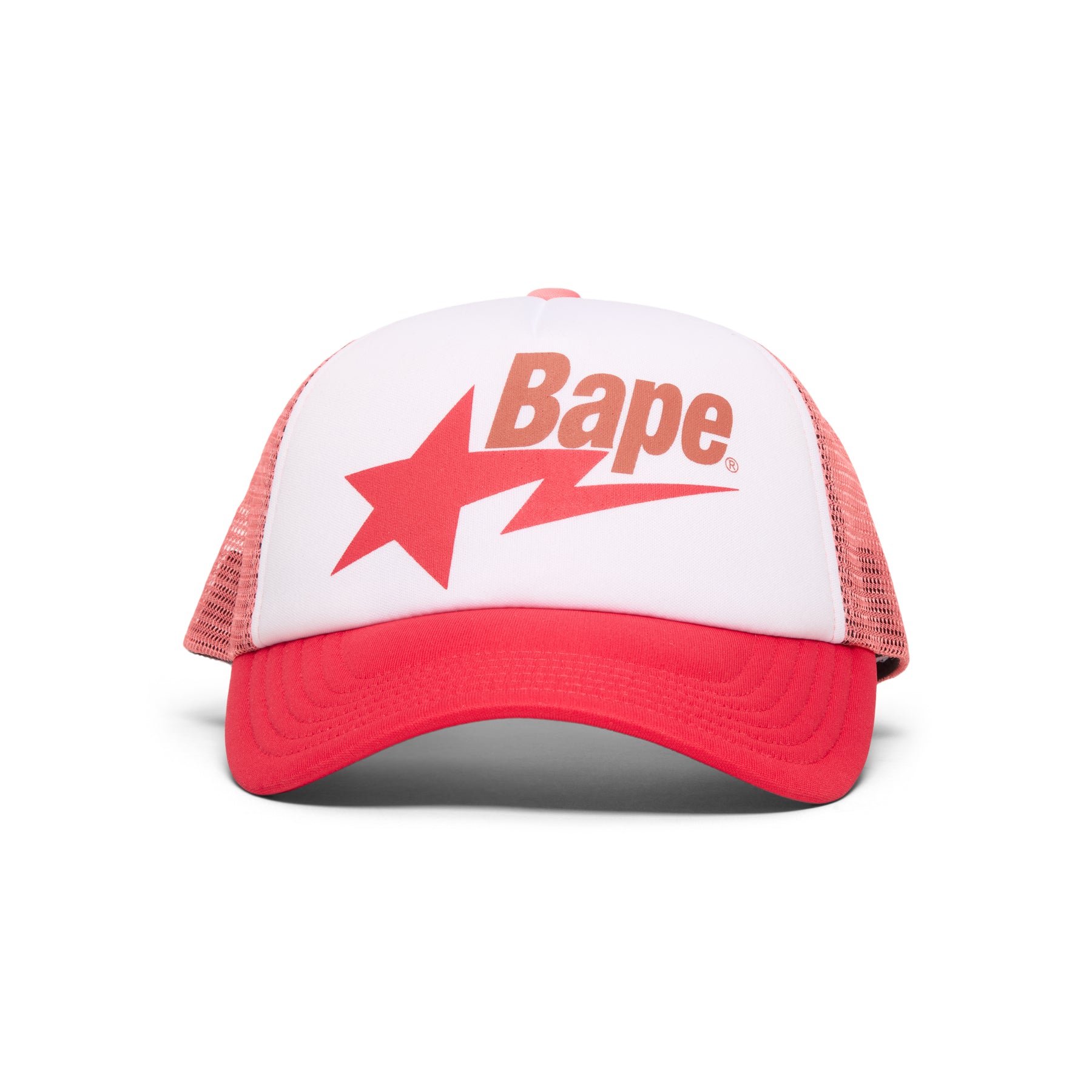 A Bathing Ape Bape Sta Mesh Cap (Red)