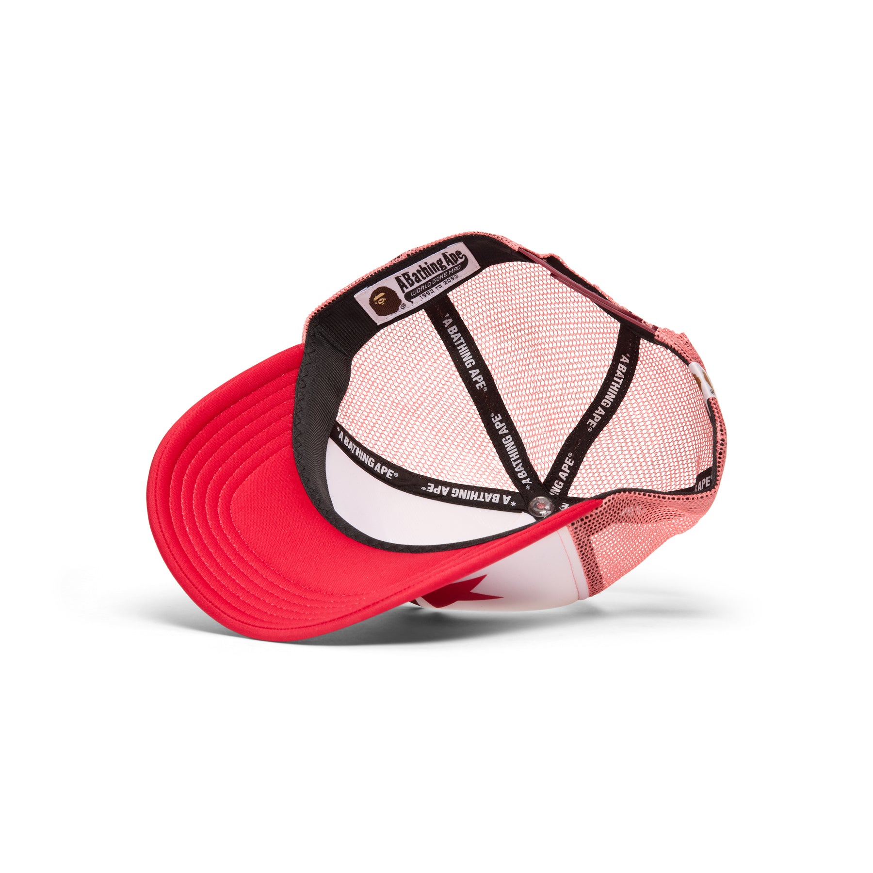 A Bathing Ape Bape Sta Mesh Cap (Red)