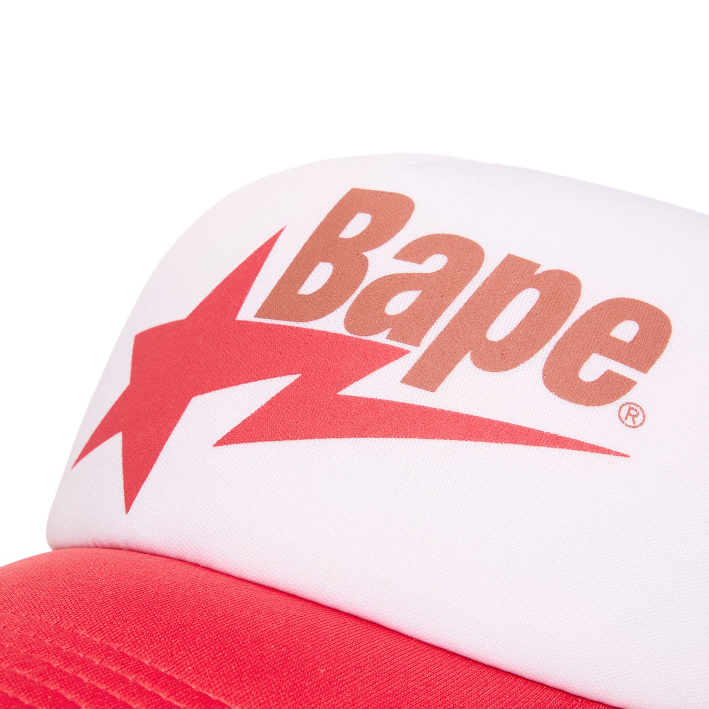 A Bathing Ape Bape Sta Mesh Cap (Red)