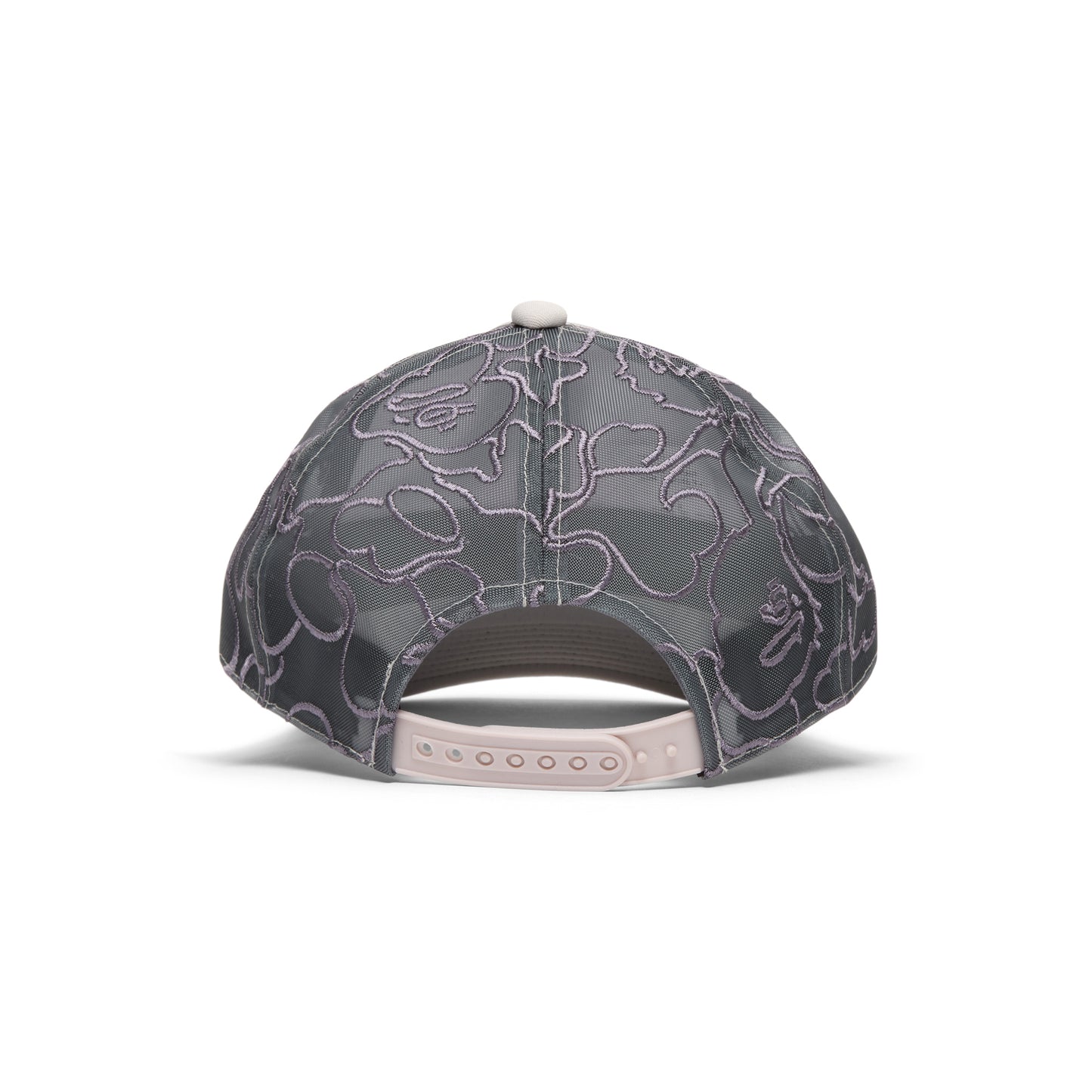 A Bathing Ape Line Camo Jacquard Mesh Blocking Logo Cap (Gray)