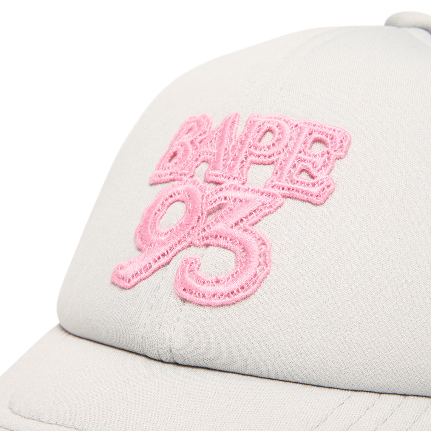 A Bathing Ape Line Camo Jacquard Mesh Blocking Logo Cap (Gray)
