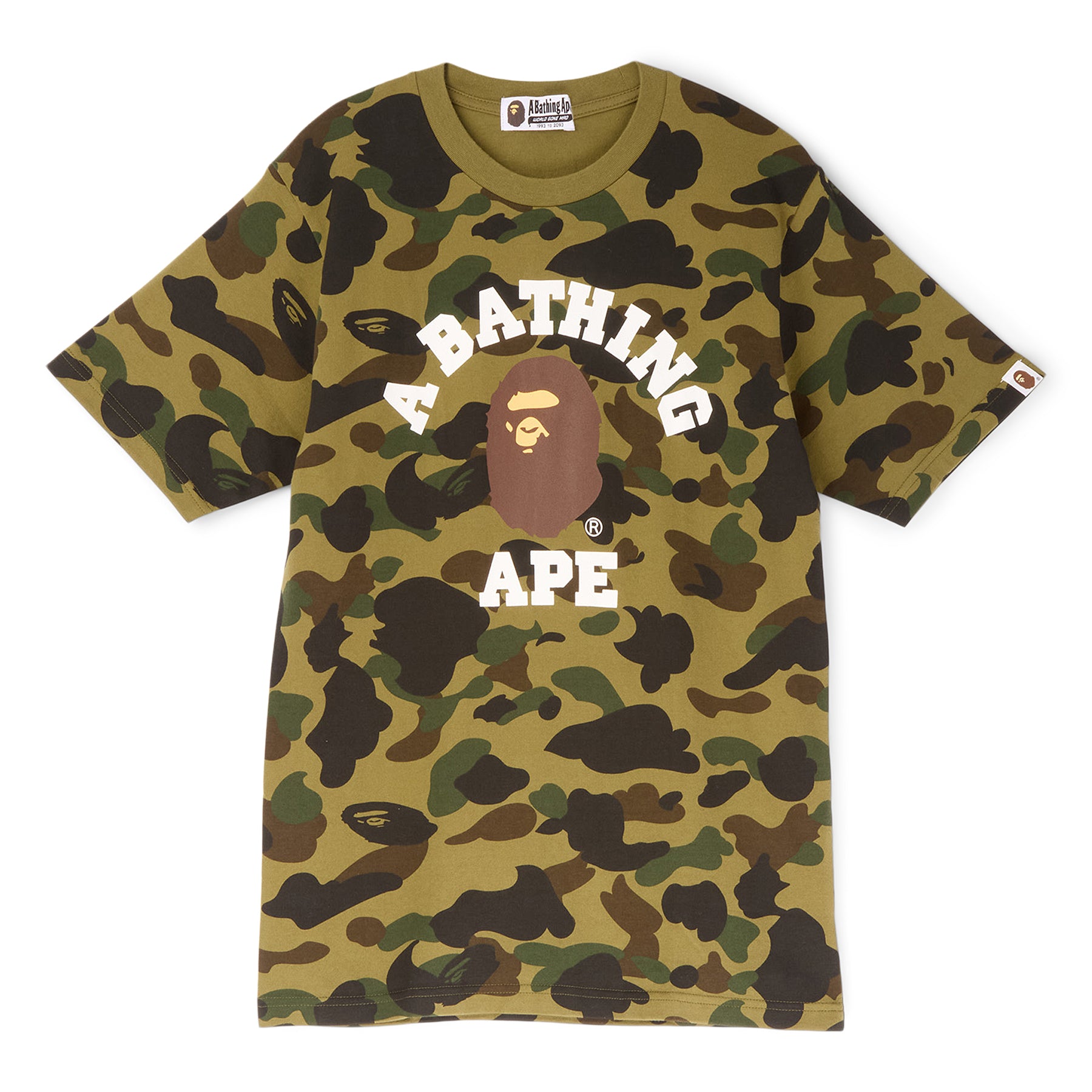 A Bathing Ape 1st Camo College Tee (Green)