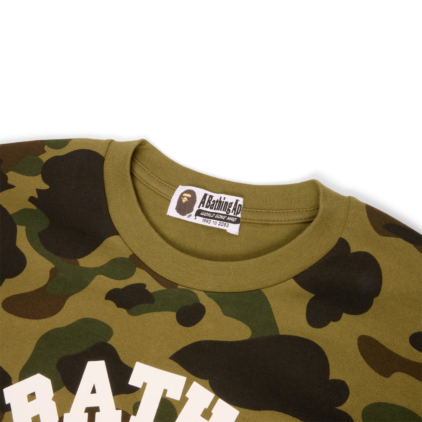 A Bathing Ape 1st Camo College Tee (Green)