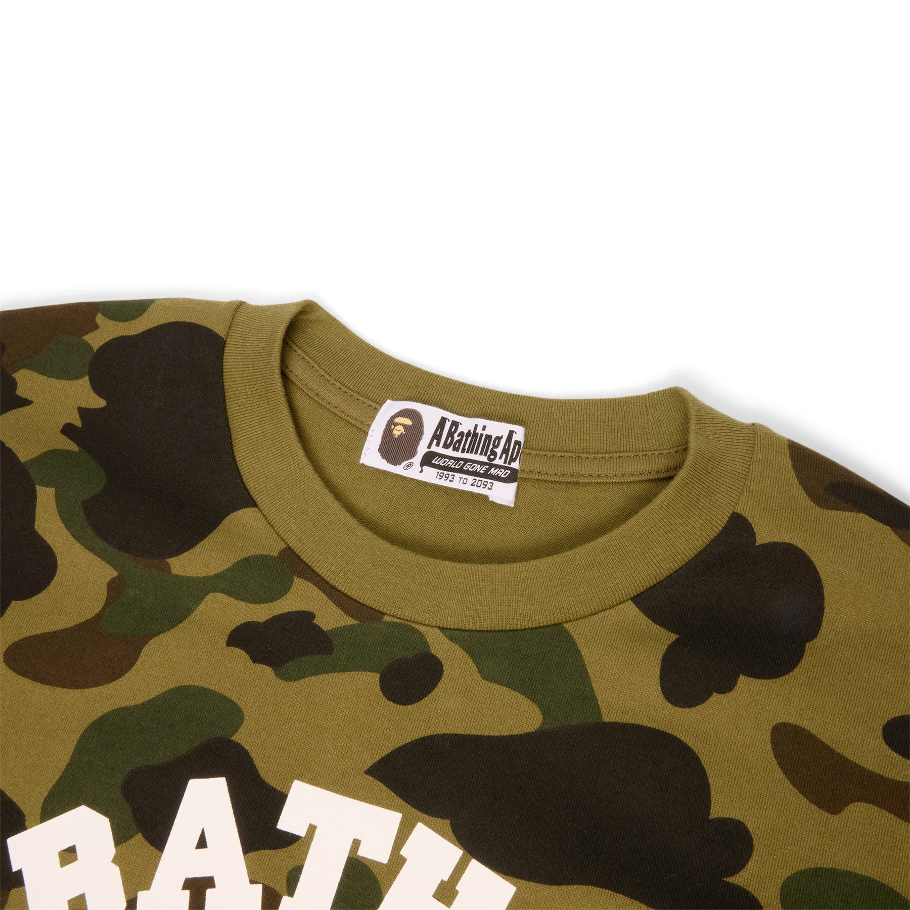 A Bathing Ape 1st Camo College Tee (Green)