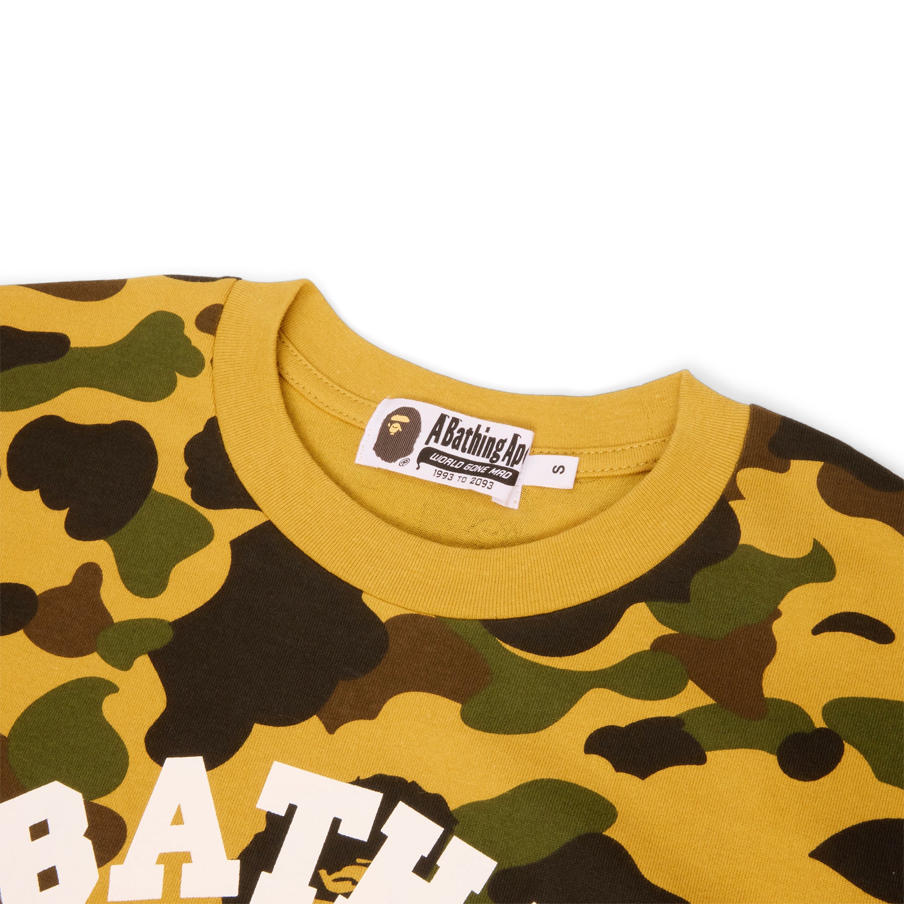 A Bathing Ape 1st Camo College Tee (Yellow)