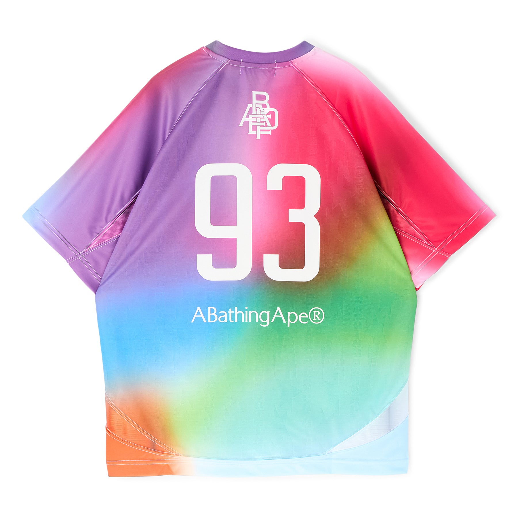 A Bathing Ape Tie Dye Sta Stripe Pattern Relaxed Fit Football