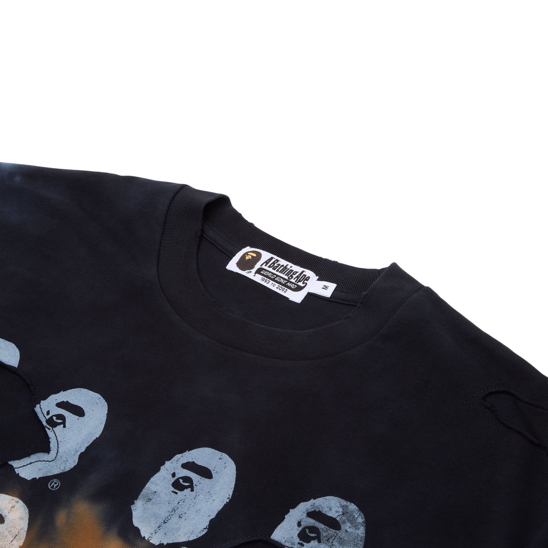 A Bathing Ape Color Camo Tie Dye Destroyed Multi Logo Relaxed Fit