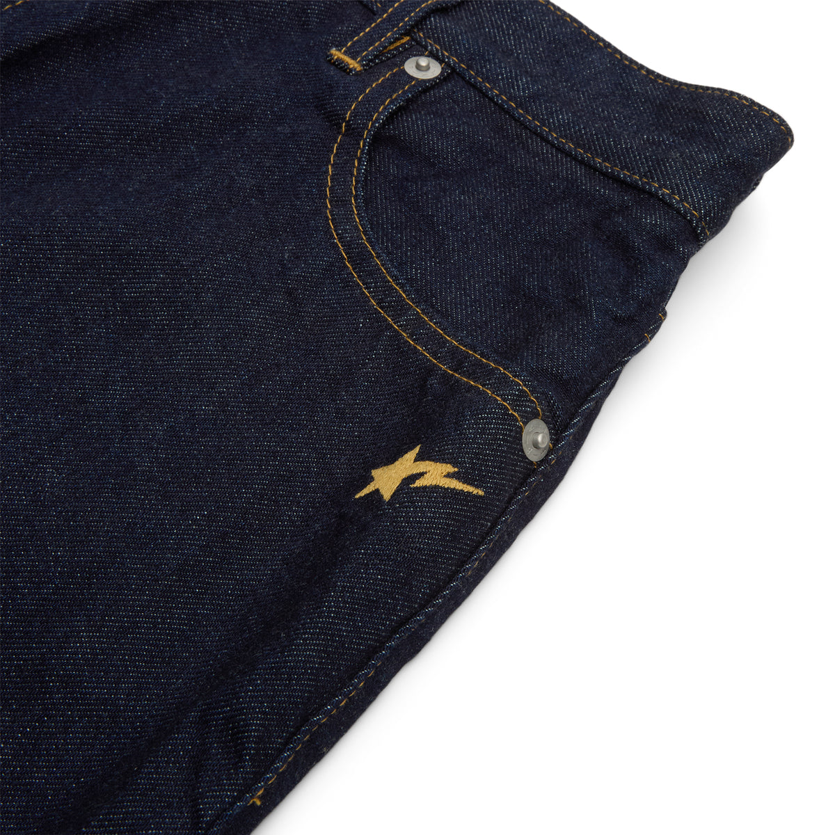 A Bathing Ape Ape Head Embroidery 12 OZ Denim Skirt (Indigo)