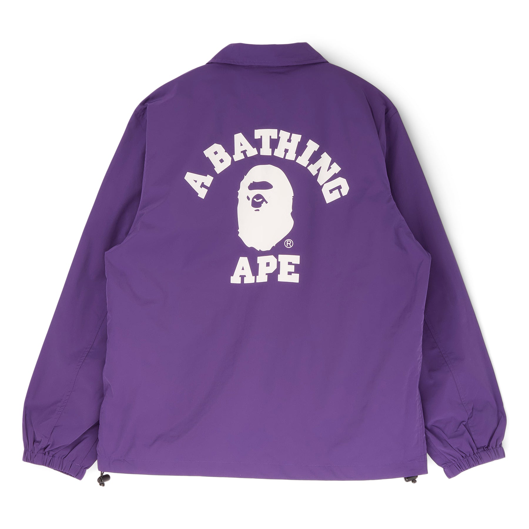 A Bathing Ape College Coach Jacket (Purple)