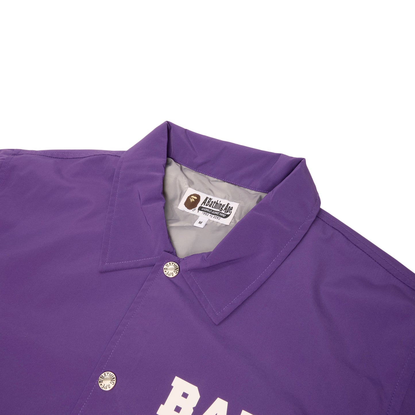 A Bathing Ape College Coach Jacket (Purple)