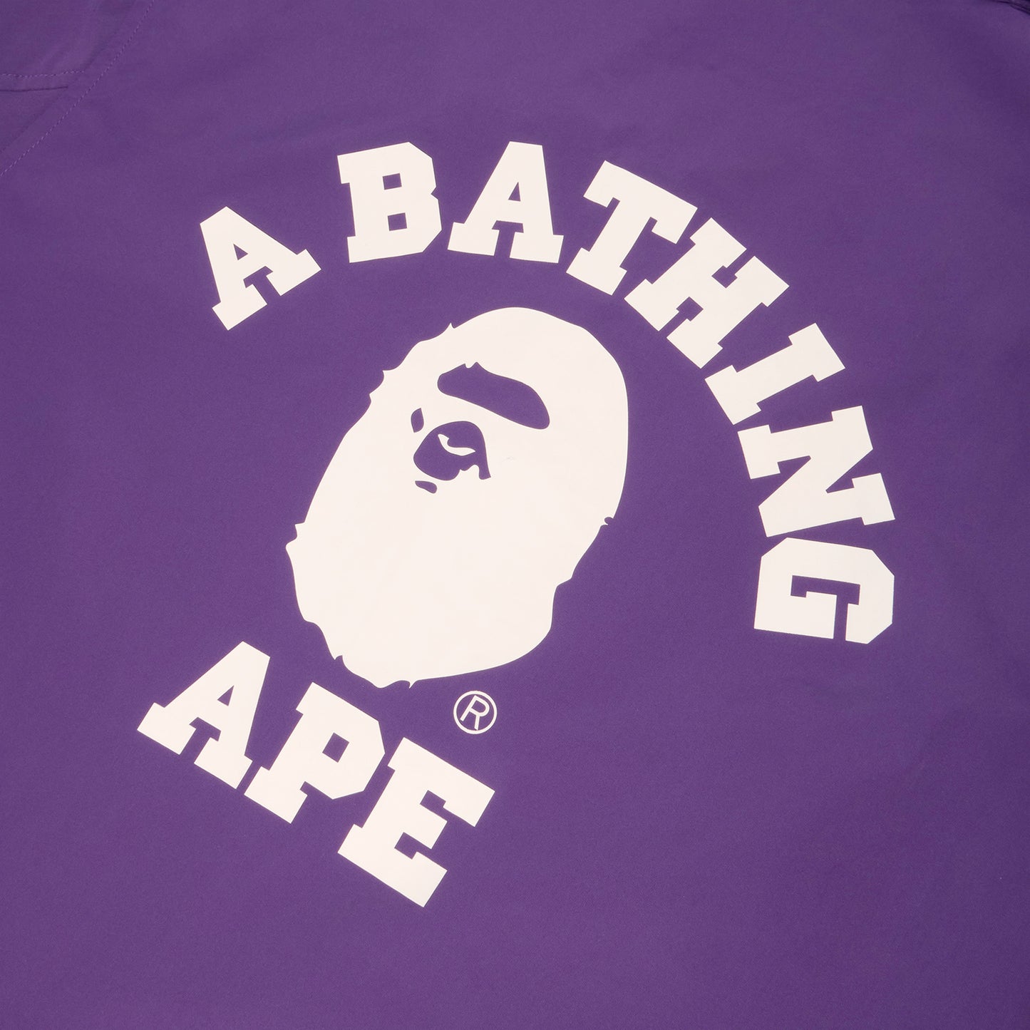 A Bathing Ape College Coach Jacket (Purple)