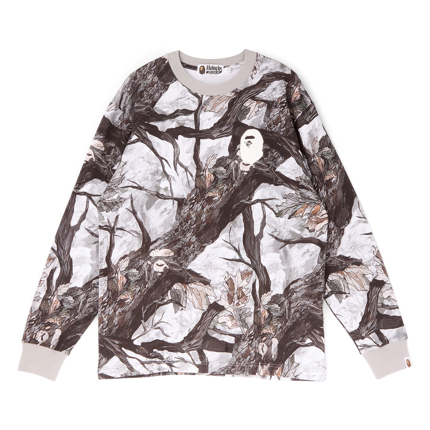 A Bathing Ape Tree Edge Camo Relaxed Fit Tee (White)