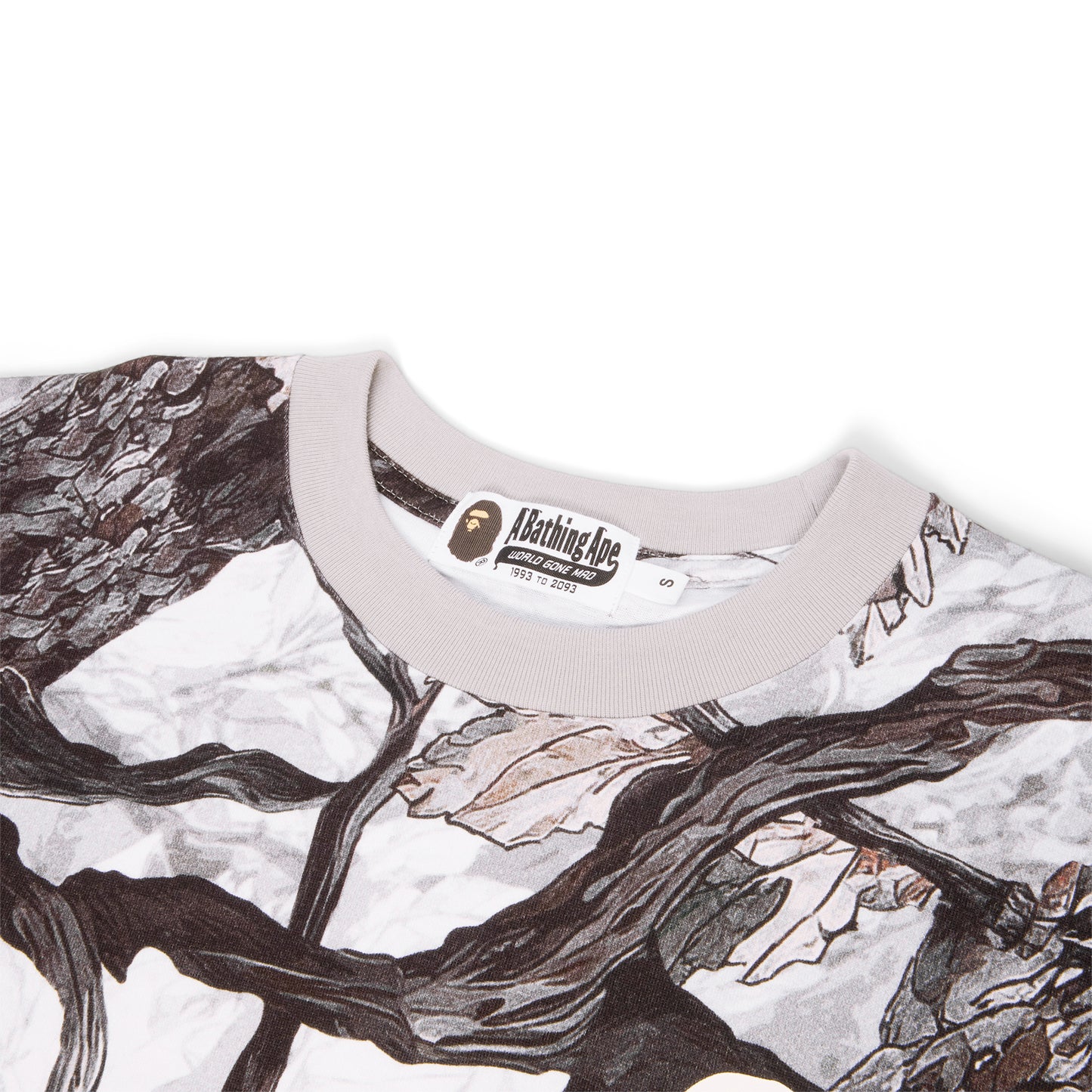 A Bathing Ape Tree Edge Camo Relaxed Fit Tee (White)