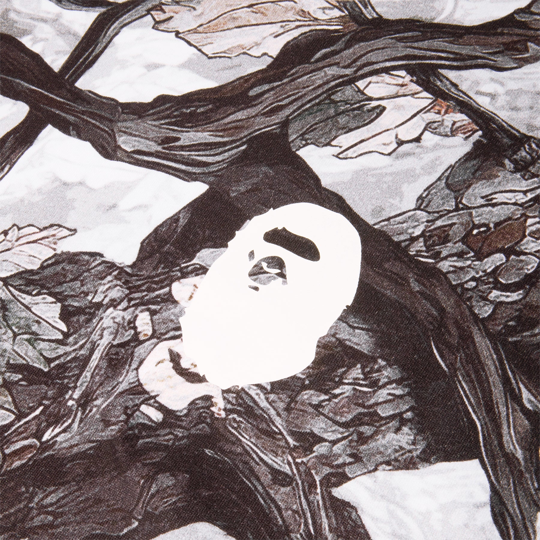 A Bathing Ape Tree Edge Camo Relaxed Fit Tee (White)