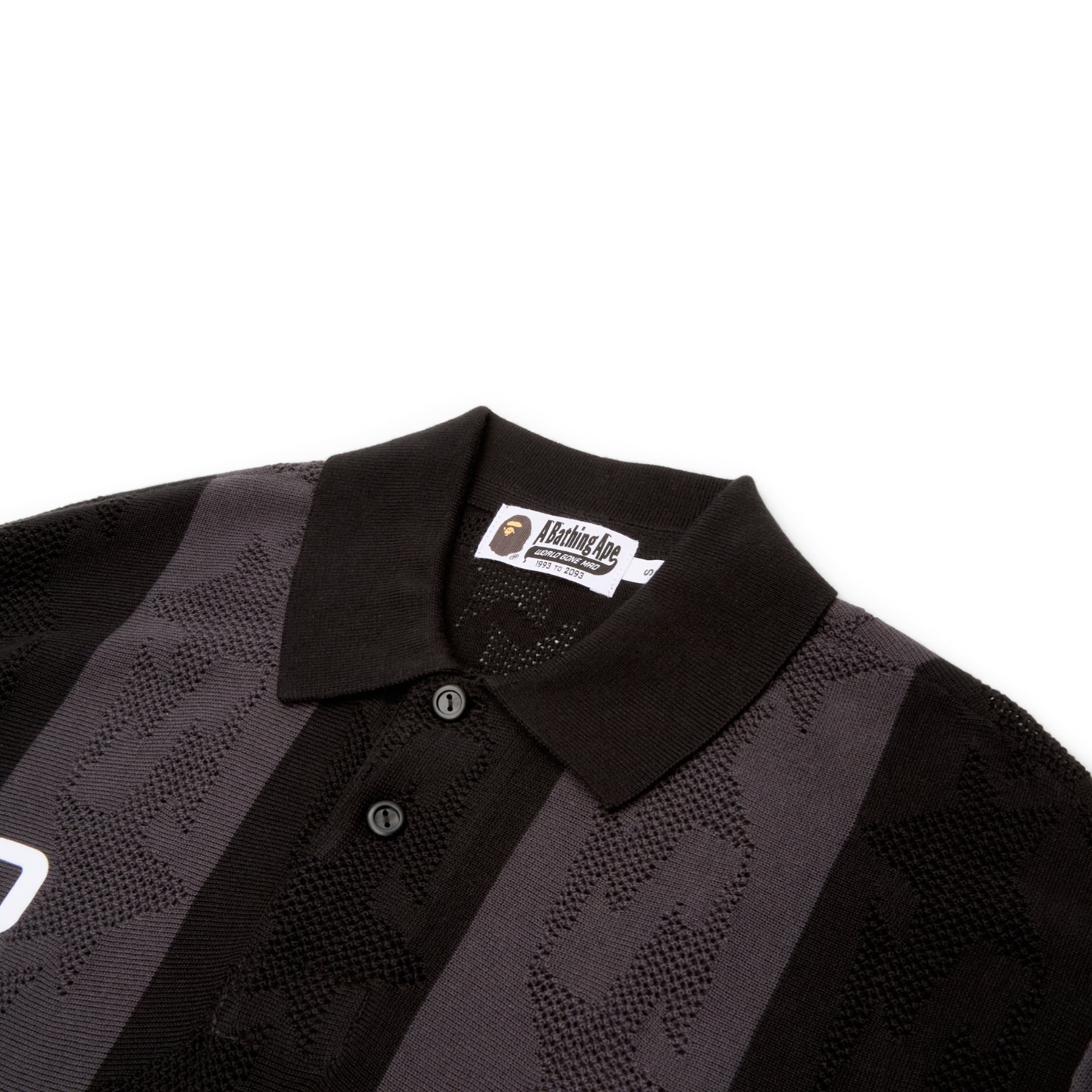 A Bathing Ape Sta Stripe Pattern Jacquard Multi Logo Relaxed Fit
