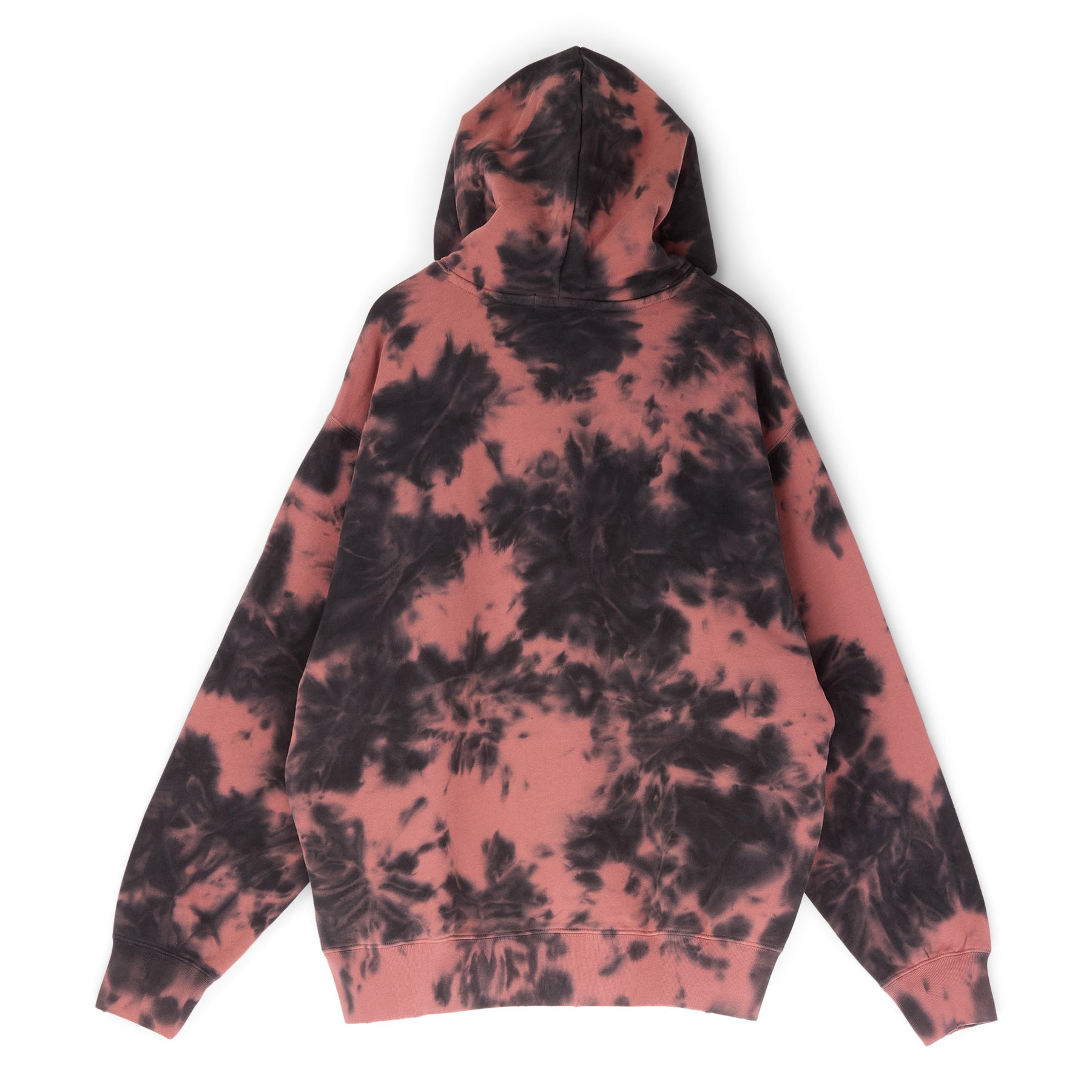 A Bathing Ape Destroyed Bleach Logo Relaxed Fit Pullover Hoodie (Black)