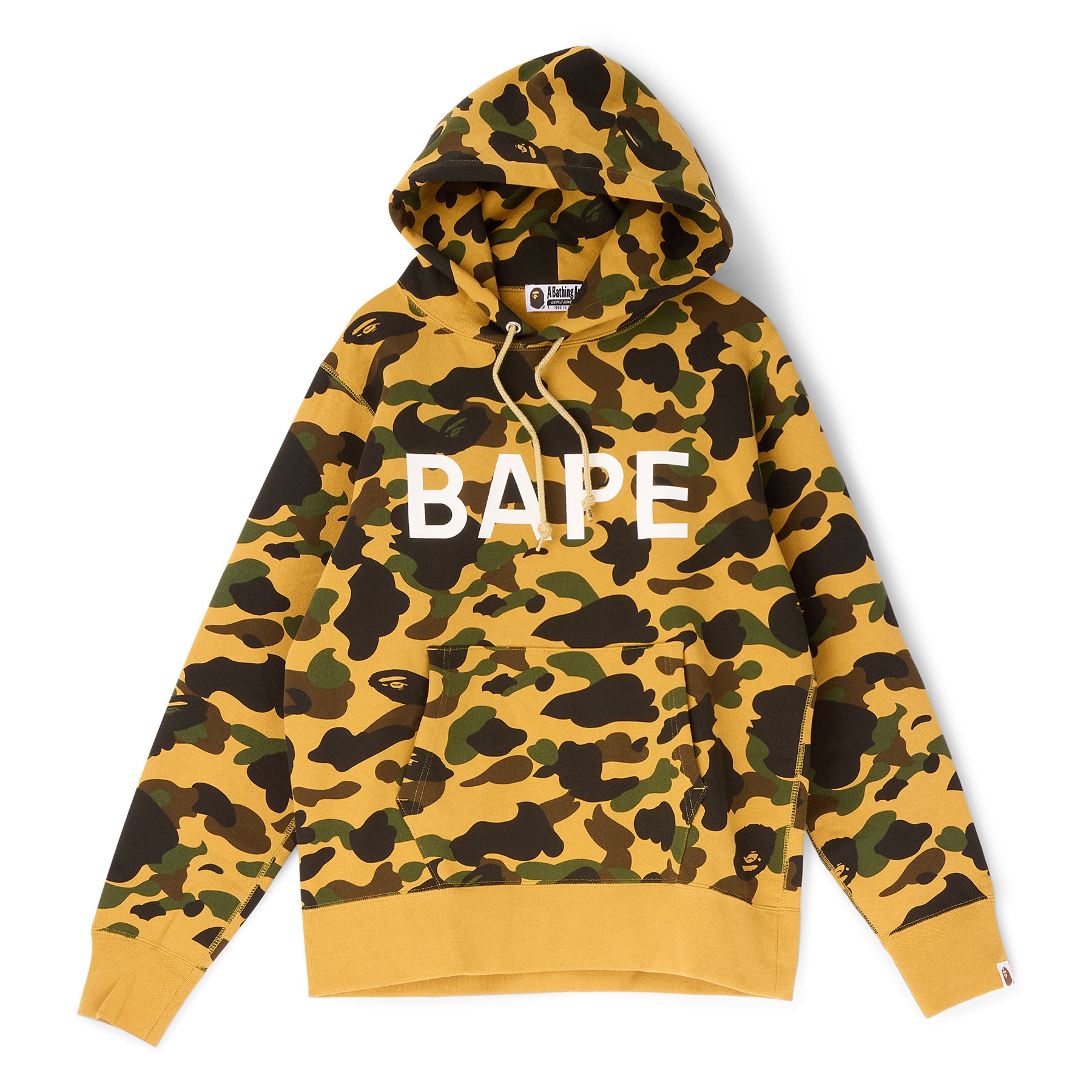 A Bathing Ape 1ST Camo Bape Pullover Hoodie (Yellow)