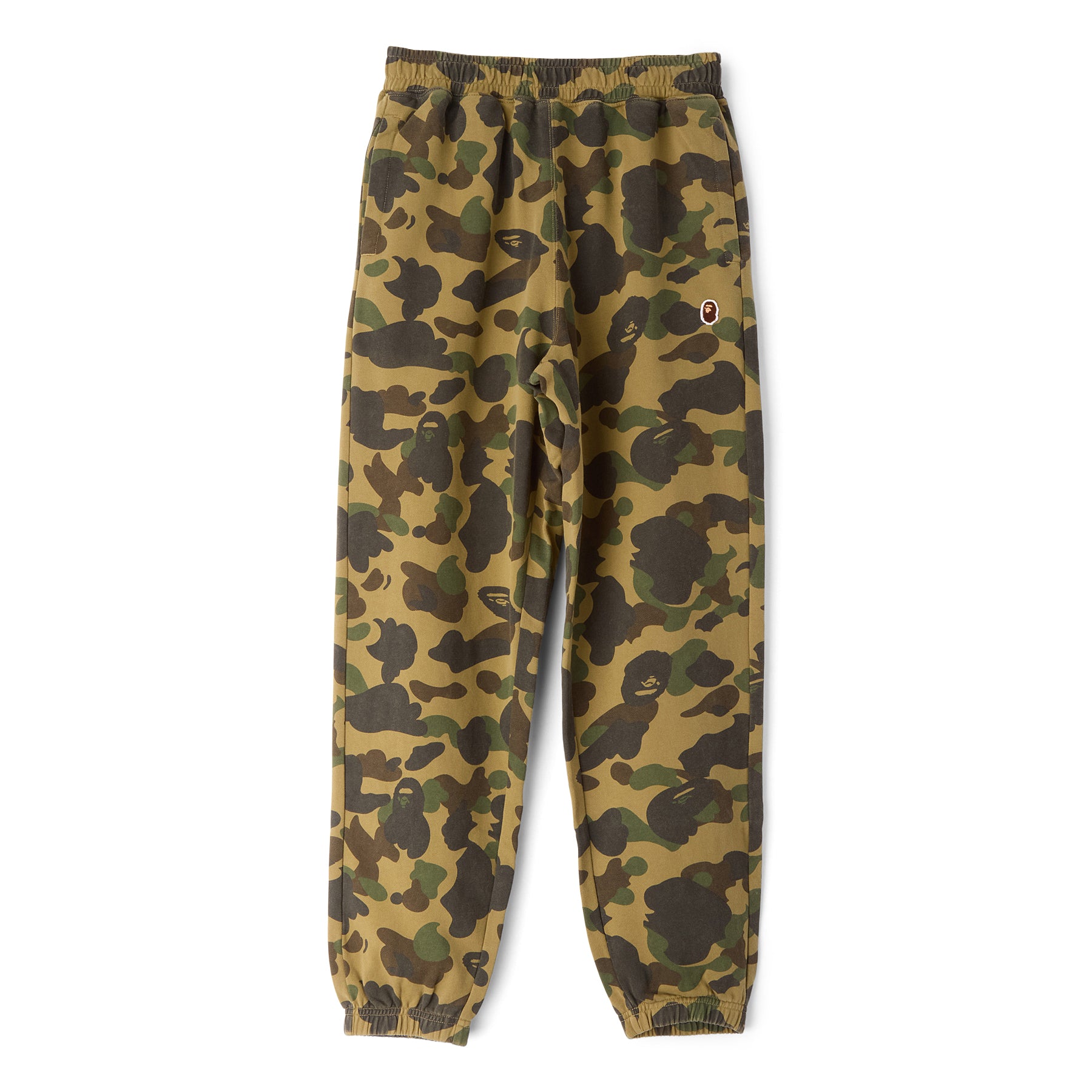A Bathing Ape 1ST Camo One Point Relaxed Fit Sweat Pants (Green)