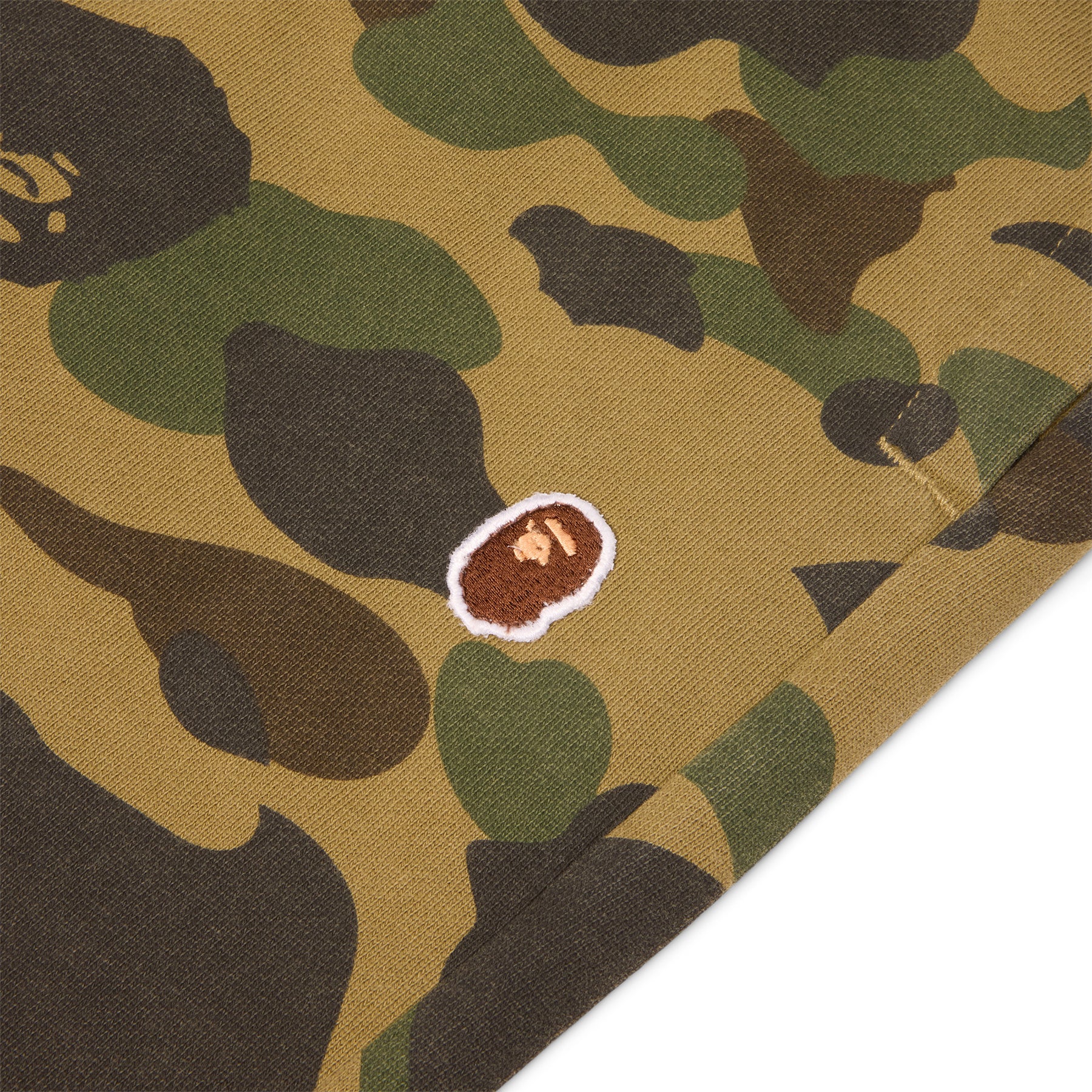 A Bathing Ape 1ST Camo One Point Relaxed Fit Sweat Pants (Green)