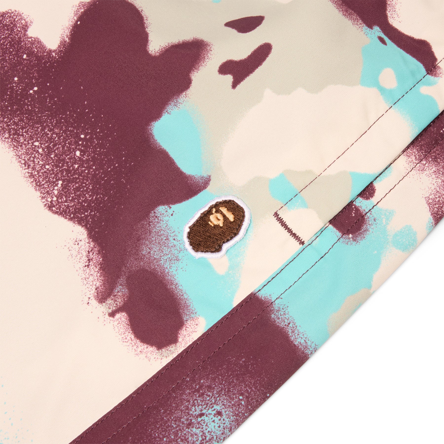 A Bathing Ape Map Camo Regular Fit Beach Shorts (Multi)