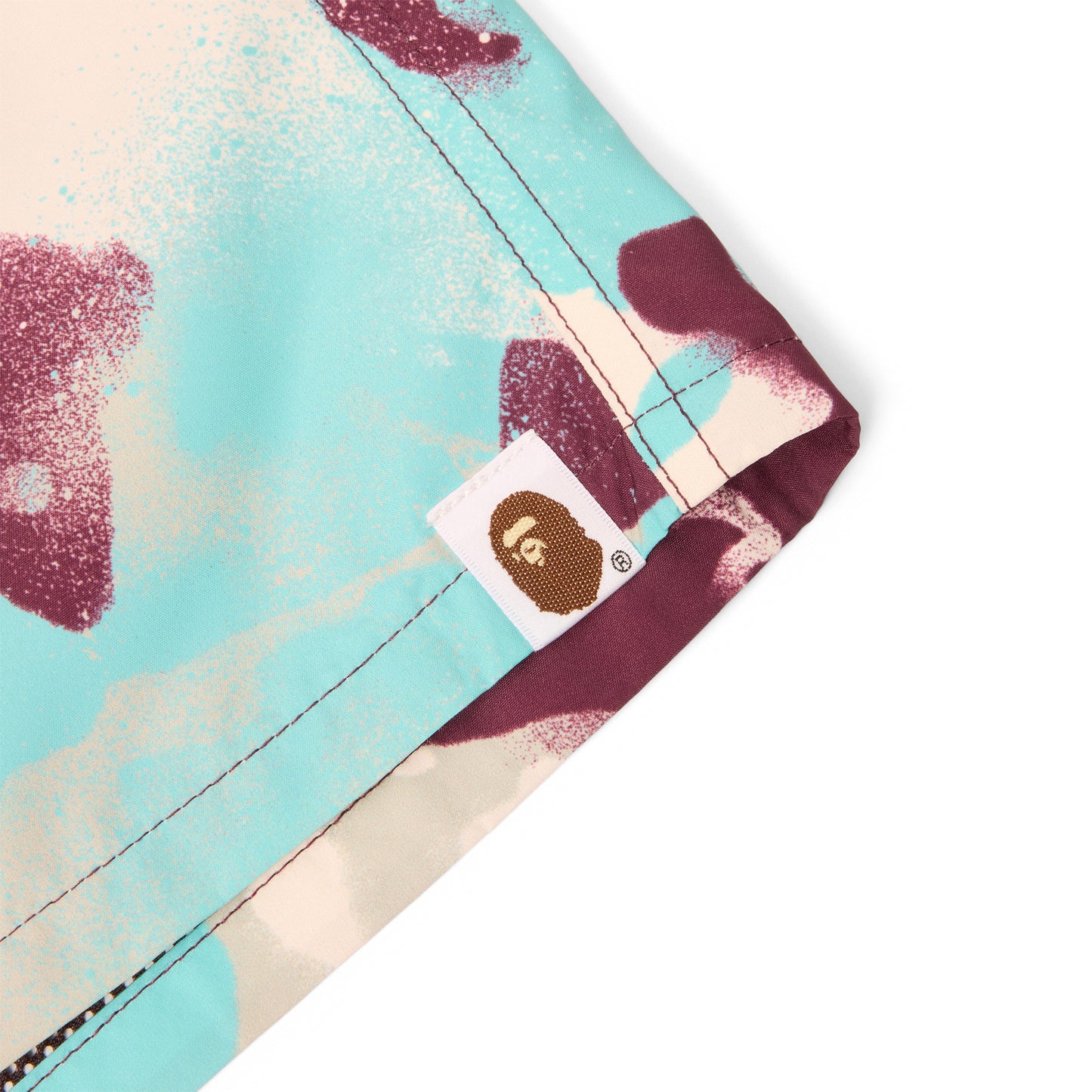 A Bathing Ape Map Camo Regular Fit Beach Shorts (Multi)