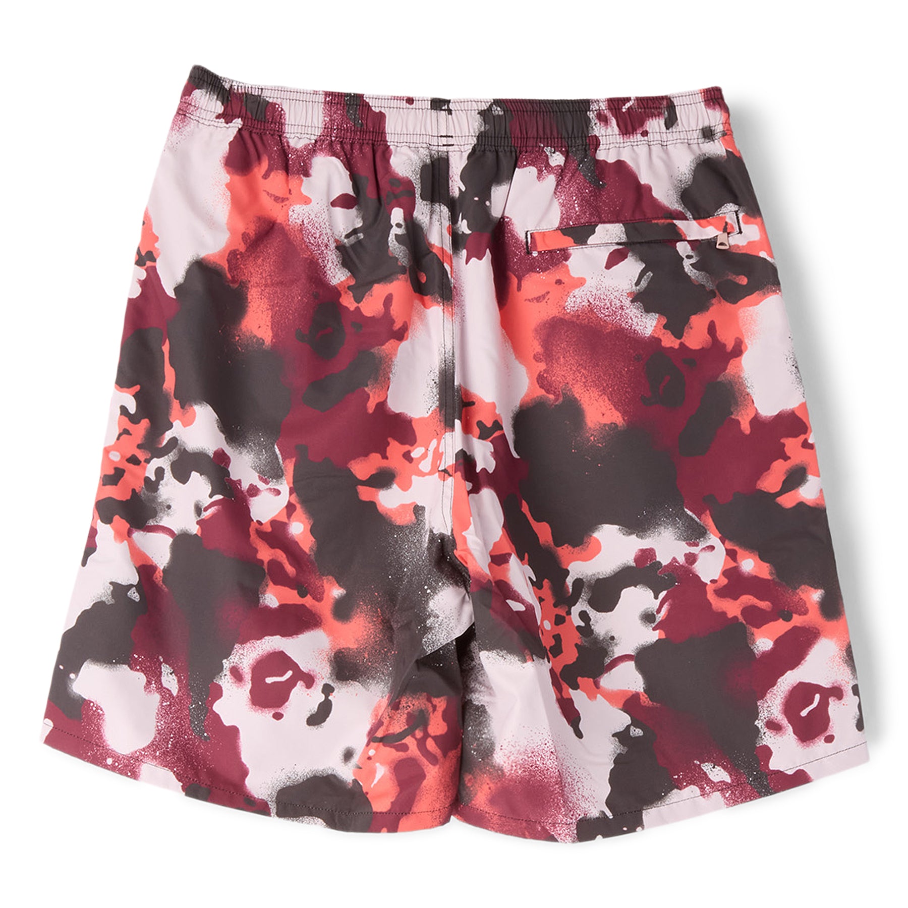 A Bathing Ape Map Camo Regular Fit Beach Shorts (Red)