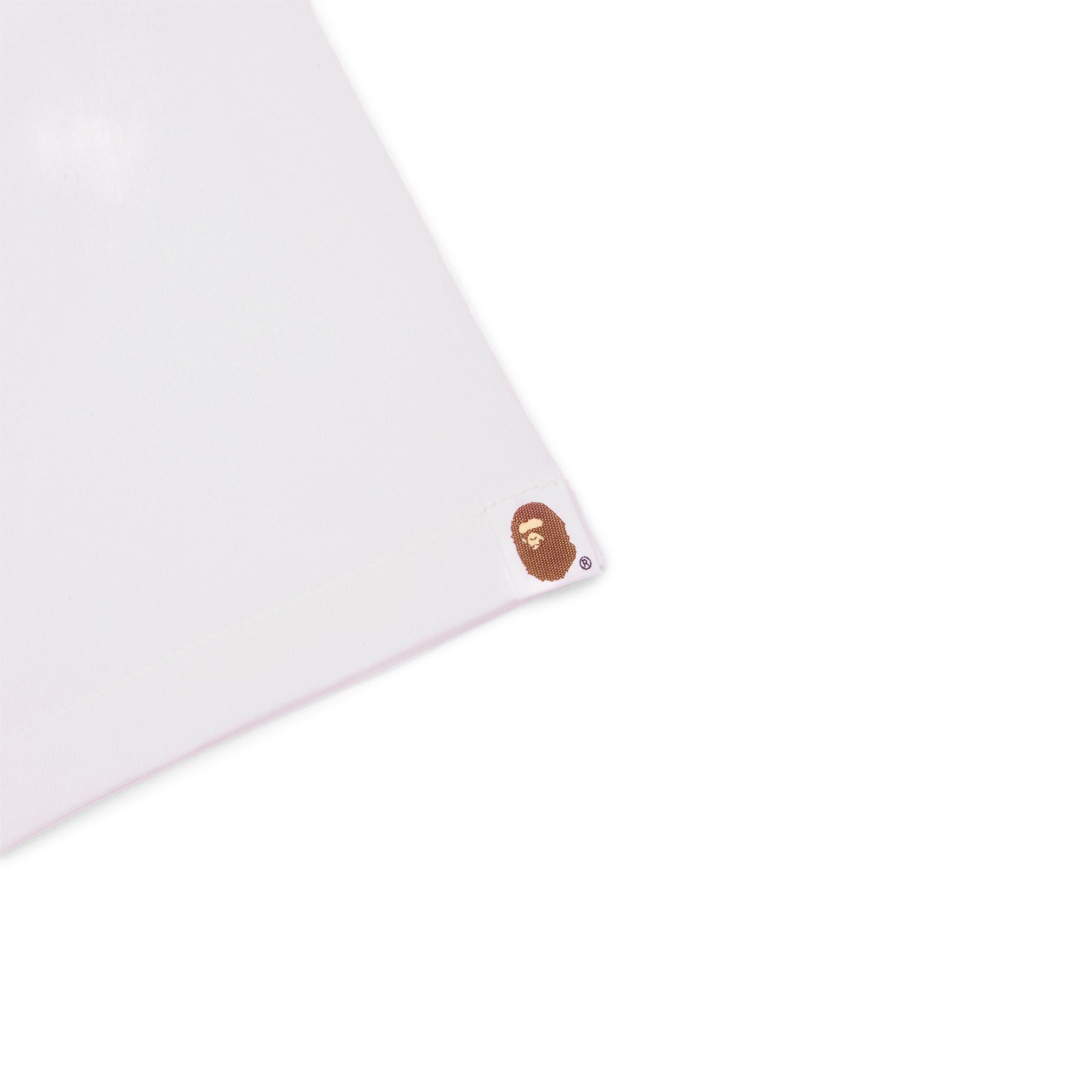 A Bathing Ape 1st Camo College Tee (White/Yellow)